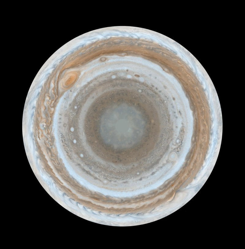 Hemisferio sur de Júpiter.