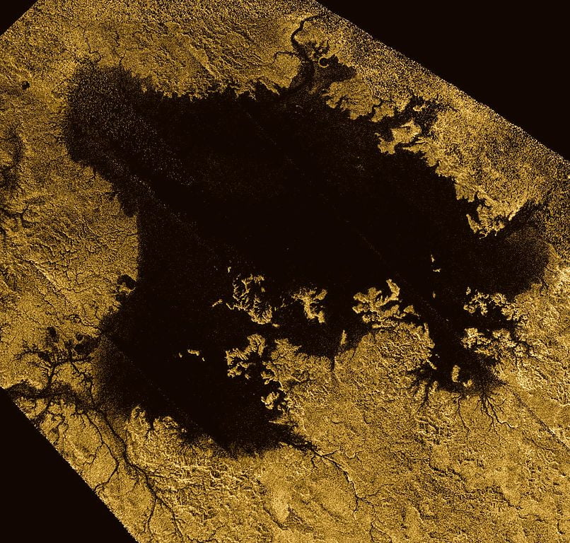 Ligeia Mare, por Cassini (NASA).