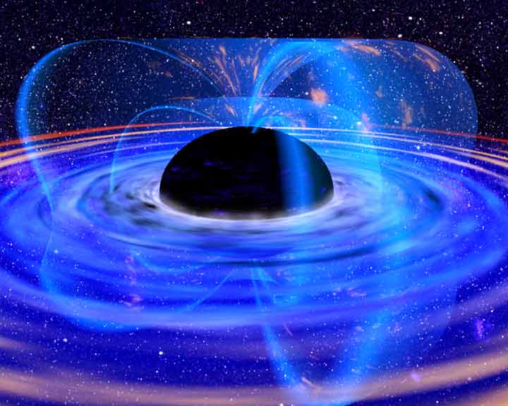 agujero negro con disco de acrecimiento incluido
